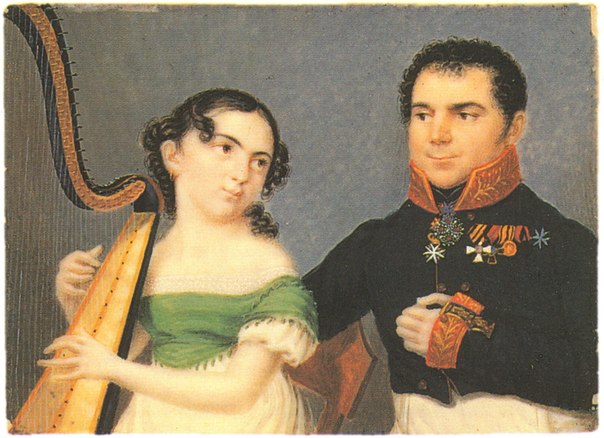 Дмитрий Иванович Кудрявцев (владелец усадьбы) с женой Софией Александровной 